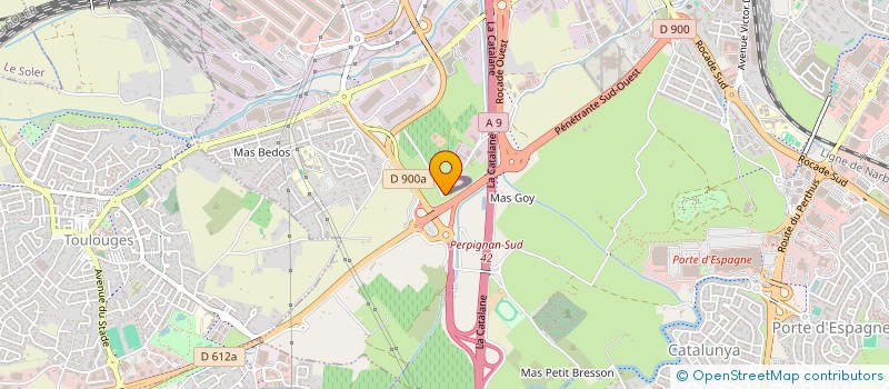 localisation de l'entreprise SCI BD  PERPIGNAN