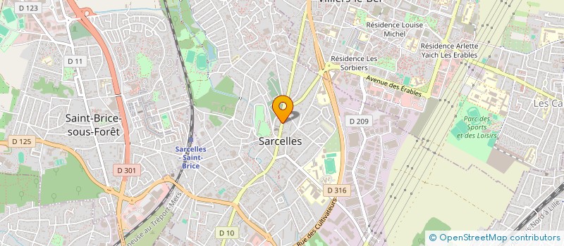 localisation de l'entreprise SCI BD ALPHA à SARCELLES
