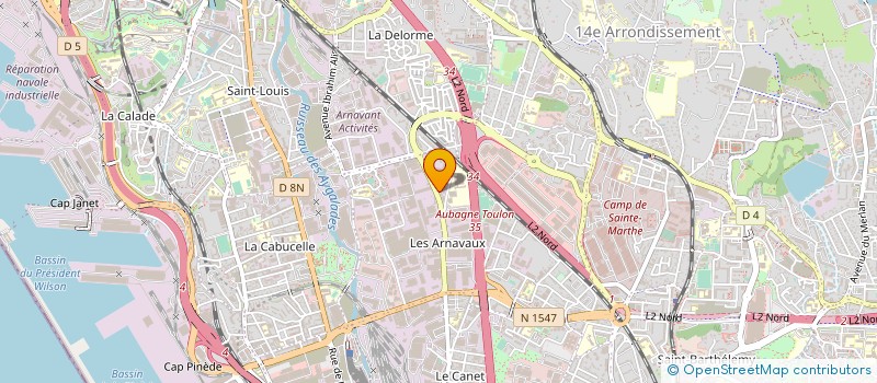 localisation de l'entreprise SCI BD AMPERE à MARSEILLE