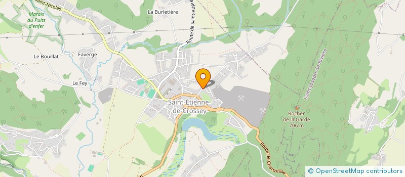 localisation de l'entreprise SCI BD CROSSEY  SAINT-ETIENNE-DE-CROSSEY