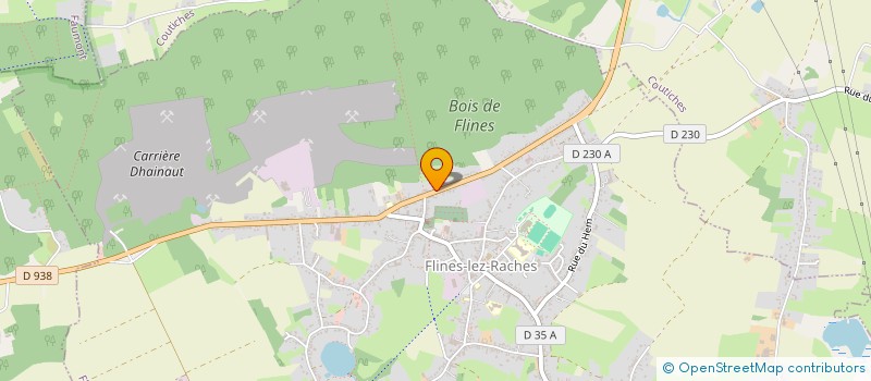 localisation de l'entreprise SCI BD DES ALLIES  FLINES-LEZ-RACHES