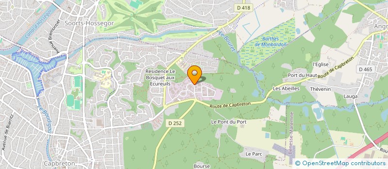 localisation de l'entreprise SCI BD IMMOBILIER à CAPBRETON