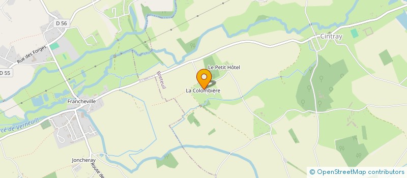 localisation de l'entreprise SCI BD LA COLOMBIERE  BRETEUIL