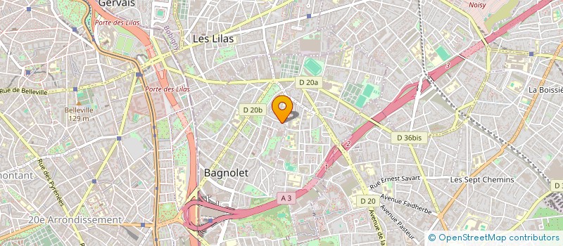localisation de l'entreprise SCI BD-REAL-ESTATE  BAGNOLET
