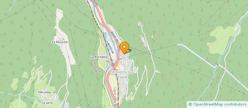 localisation de l'entreprise SCI BD SAVOIE  LA LECHERE