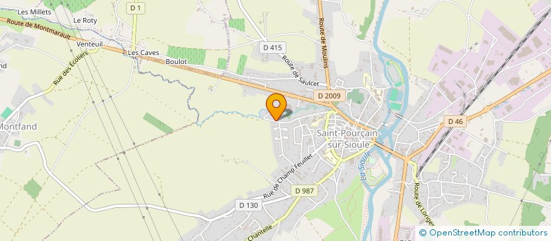 localisation de l'entreprise SCI BD-SP  SAINT-POURCAIN-SUR-SIOULE