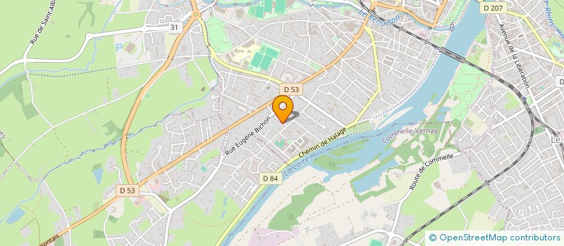 localisation de l'entreprise SCI BD2R  ROANNE