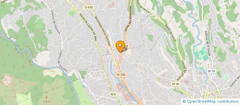 localisation de l'entreprise SCI BDA  CAGNES SUR MER