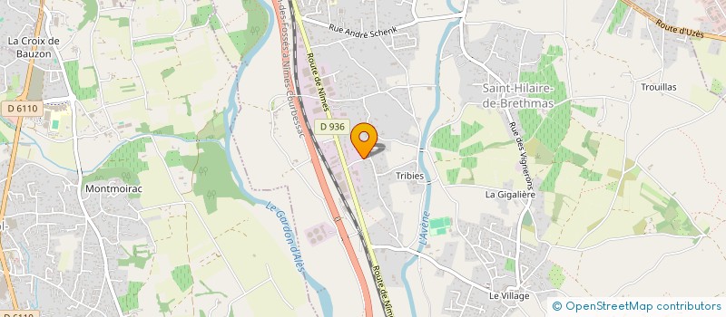 localisation de l'entreprise SCI BDA  SAINT-HILAIRE-DE-BRETHMAS