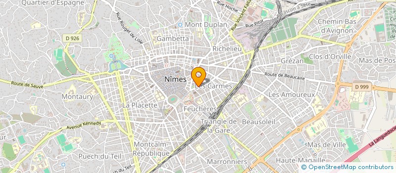 localisation de l'entreprise SCI BDB  NIMES