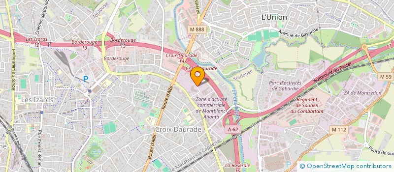localisation de l'entreprise SCI BDB à TOULOUSE