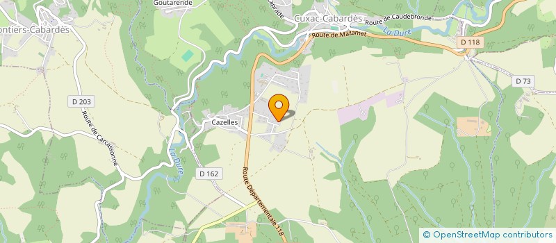 localisation de l'entreprise SCI BDC  CUXAC-CABARDES