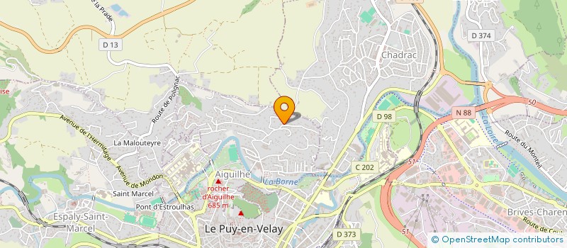 localisation de l'entreprise SCI BDF AS2C  LE PUY-EN-VELAY