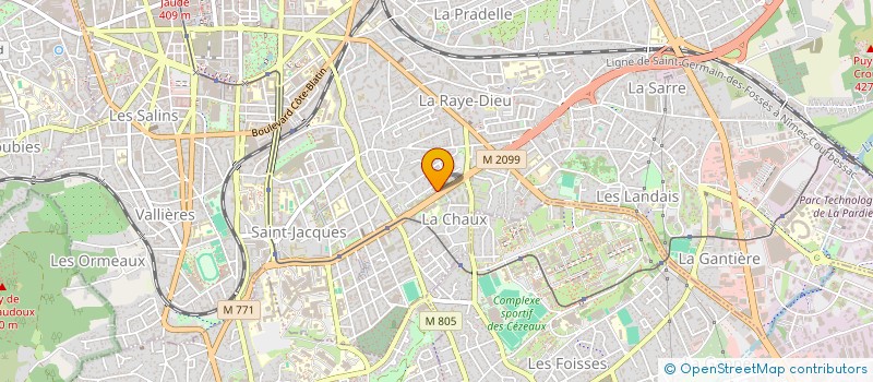 localisation de l'entreprise SCI BDJ  CLERMONT-FERRAND