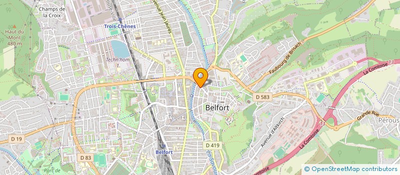 localisation de l'entreprise SCI BDJ IMMOBILIER à BELFORT