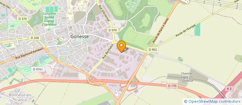 localisation de l'entreprise SCI BDJF  GONESSE