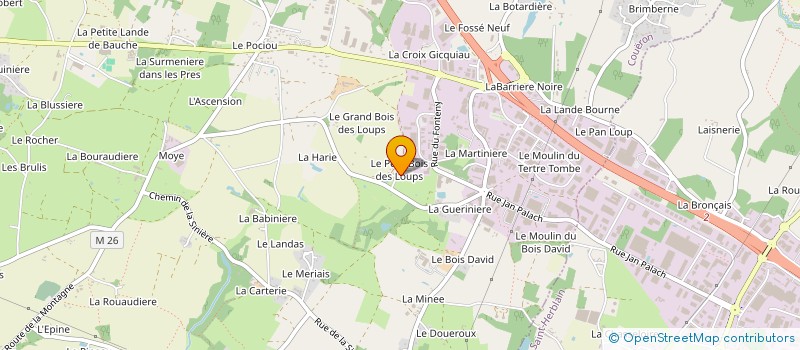 localisation de l'entreprise SCI BDL  COUERON