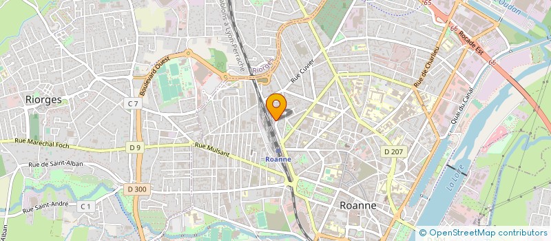 localisation de l'entreprise SCI BDM  ROANNE