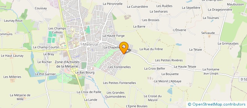 localisation de l'entreprise SCI BDM  MELESSE