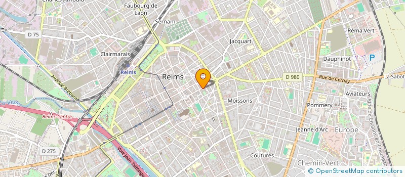 localisation de l'entreprise SCI BDM  REIMS