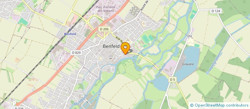 localisation de l'entreprise SCI BDM2010  BENFELD