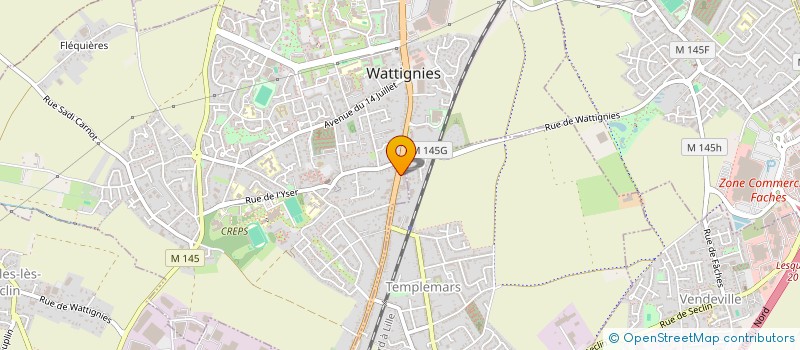 localisation de l'entreprise SCI BDMA  WATTIGNIES