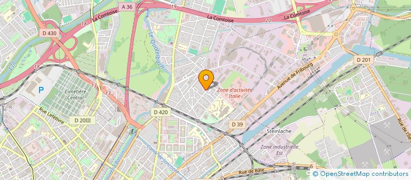 localisation de l'entreprise SCI BDOS  ILLZACH