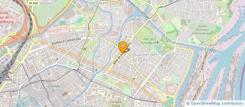 localisation de l'entreprise SCI BDP  STRASBOURG