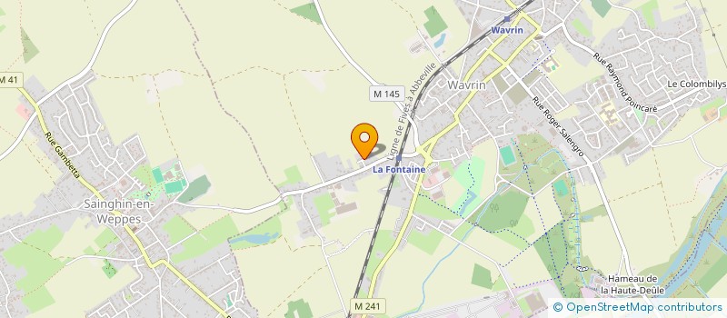 localisation de l'entreprise SCI BDP  WAVRIN