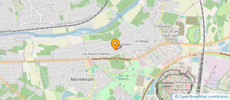 localisation de l'entreprise SCI BDPO  CHESSY