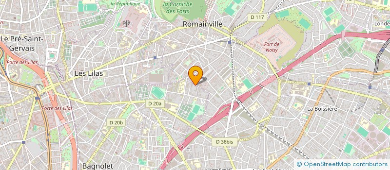 localisation de l'entreprise SCI BDR  BAGNOLET