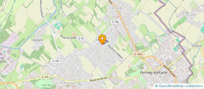 localisation de l'entreprise SCI BDS PREVESSIN à PREVESSIN-MOENS