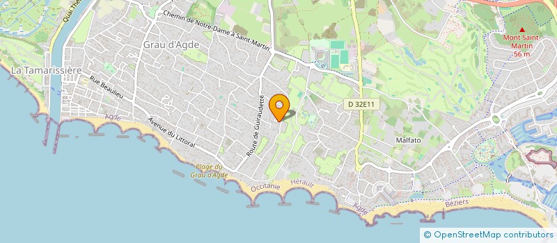 localisation de l'entreprise SCI BDS2C  AGDE