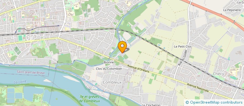 localisation de l'entreprise SCI BDV  CHECY