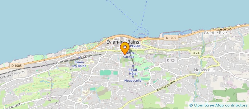 localisation de l'entreprise SCI BDX  EVIAN-LES-BAINS