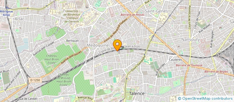 localisation de l'entreprise SCI BDX LOUIS LIARD  TALENCE