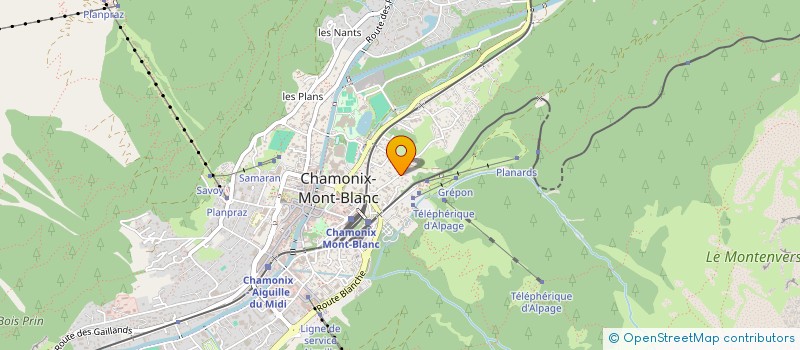 localisation de l'entreprise SCI BE IA FORGE  CHAMONIX-MONT-BLANC