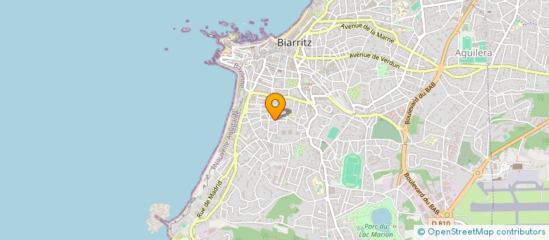 localisation de l'entreprise SCI BE INVEST à BIARRITZ
