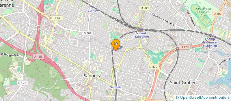 localisation de l'entreprise SCI BE'N'DE à ERMONT