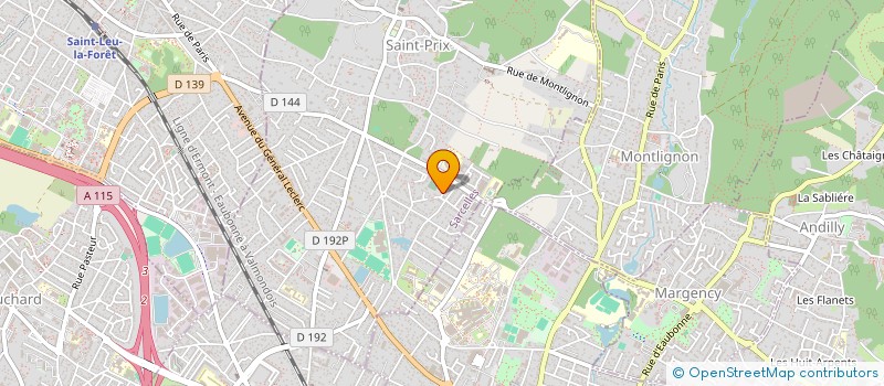 localisation de l'entreprise SCI BE.REVE à SAINT-PRIX