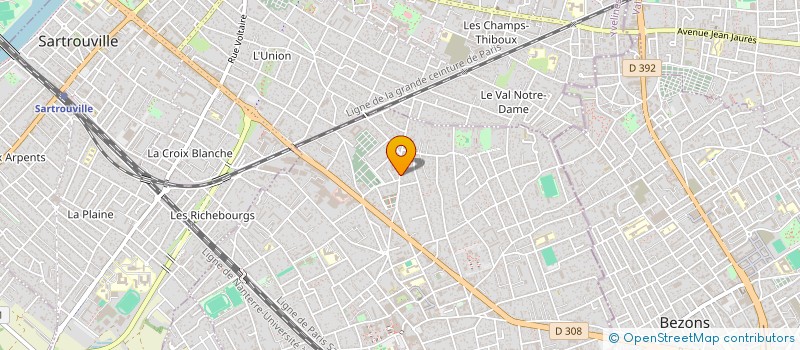 localisation de l'entreprise SCI BE SE SI FRA DO  HOUILLES