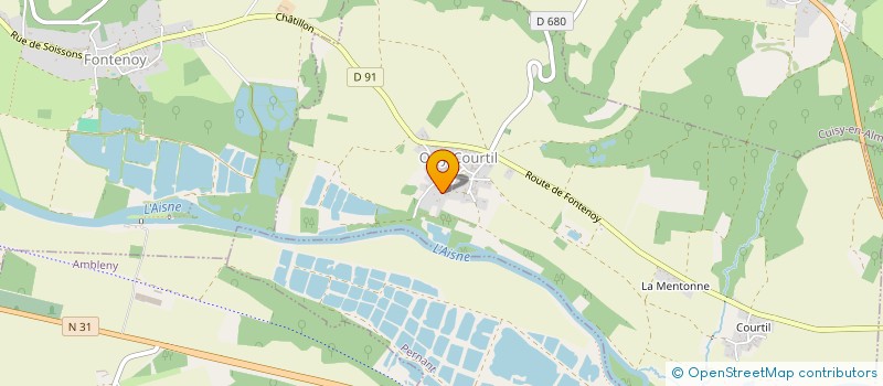 localisation de l'entreprise SCI BE-SEREN  OSLY-COURTIL