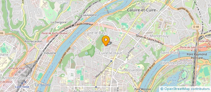 localisation de l'entreprise SCI BE SHELTER  CALUIRE-ET-CUIRE