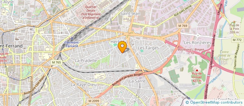 localisation de l'entreprise SCI BEA à CLERMONT FERRAND