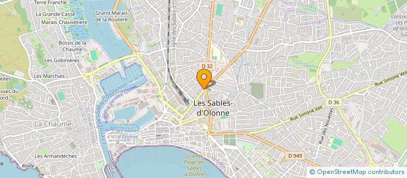 localisation de l'entreprise SCI BEA à LES SABLES D'OLONNE