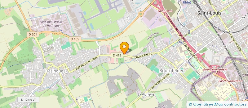 localisation de l'entreprise SCI BEA  HESINGUE