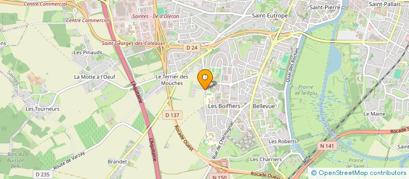 localisation de l'entreprise SCI BEA  SAINTES