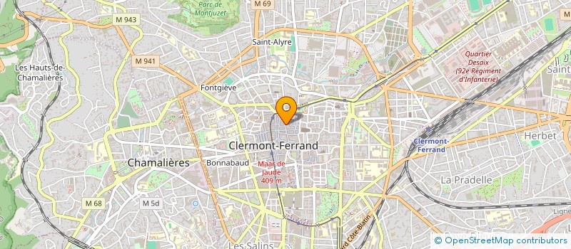 localisation de l'entreprise SCI BEA CHADUC  CLERMONT-FERRAND