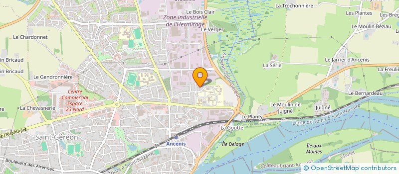 localisation de l'entreprise SCI BEACH  ANCENIS-SAINT-GEREON