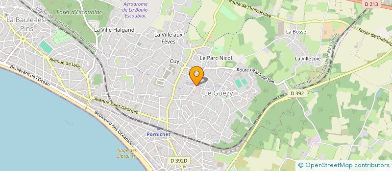 localisation de l'entreprise SCI BEACH ROAD  LA BAULE-ESCOUBLAC